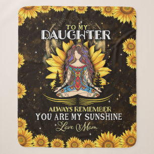Personalized To My Daughter, Love From Mom Sherpa Blanket