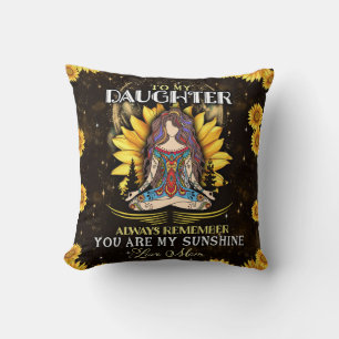 Personalized To My Daughter, Love From Mom Throw Pillow