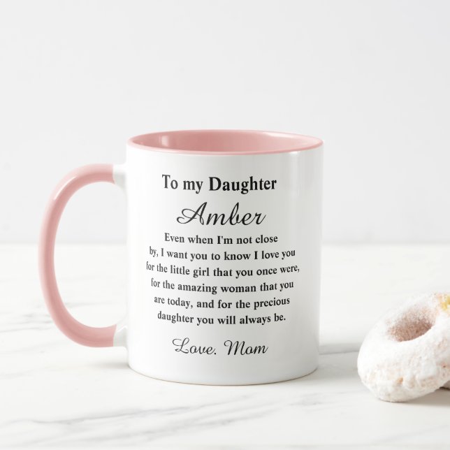 Personalized To My Daughter Mug (With Donut)