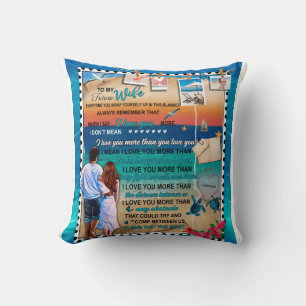 Personalized To My Future Wife From Husband Throw Pillow