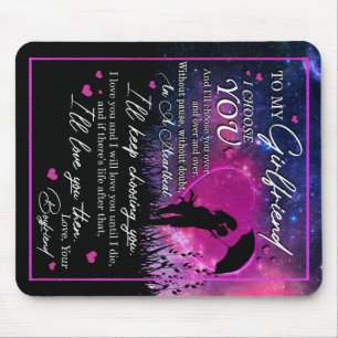 Personalized To My Gorgeous Girlfriend From Boyfri Mouse Pad