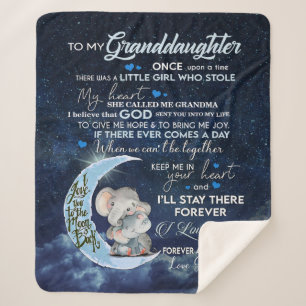 Personalized To My Granddaughter Sherpa Blanket