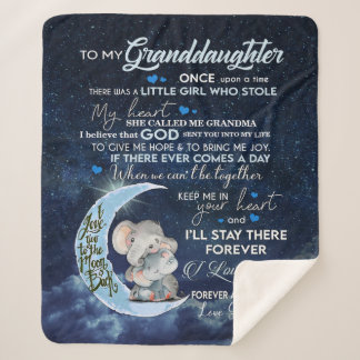 Personalized  To My Granddaughter Sherpa Blanket