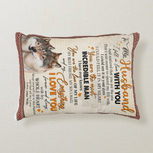 Personalized To My Husband From Wife Poster, Accent Pillow