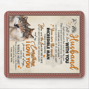 Personalized To My Husband From Wife Poster, Mouse Pad