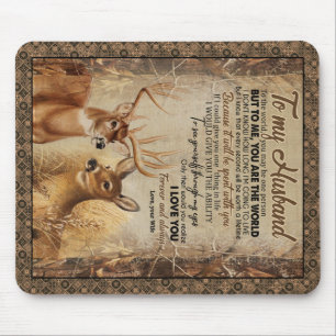 Personalized To My Husband From Wife Poster Mouse Pad