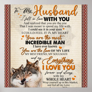 Personalized To My Husband From Wife Poster, Poster