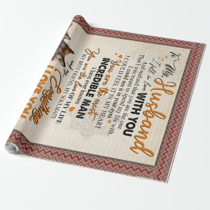 Personalized To My Husband From Wife Poster, Wrapping Paper
