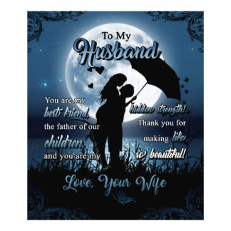 Personalized To My Husband | Husband Birthday Gift Photo Print
