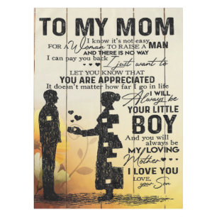 Personalized To My Mom From Son  Birthday Mom Gift Tablecloth