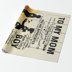 Personalized To My Mom From Son Birthday Mom Gift Wrapping Paper