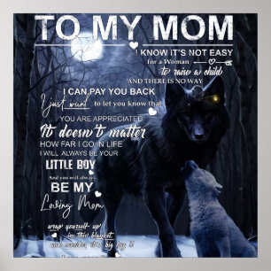 Personalized To My Mom From Son, Poster