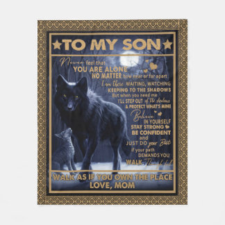 Personalized To My Son Birthday Gift, Fleece Blanket