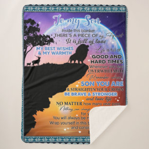 Personalized To My Son, Letter From Mom Blanket