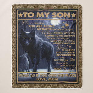 Personalized To My Son, Son Birthday Gift Sherpa Blanket