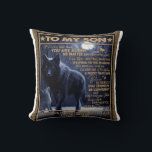 Personalized To My Son, Son Birthday Gift Throw Pillow<br><div class="desc">Personalized To My Son, Son Birthday Gift A cute gift for a special person. The pattern is the best gift to friends and family it is also a perfect holiday or birthday gift idea Dog lovers, girls, boys, kids, teens, and adults on Christmas, and New Year, Thanksgiving Day, Christmas Day,...</div>