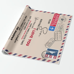 Personalized To My Son, Son Birthday Gift Wrapping Paper