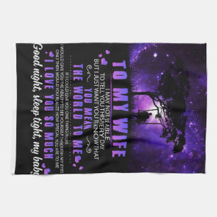Personalized To My Wife, Letter From Husband Kitchen Towel