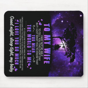 Personalized To My Wife, Letter From Husband Mouse Pad