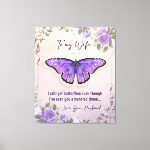 Personalized To My Wife   Love Letter From Husband Canvas Print