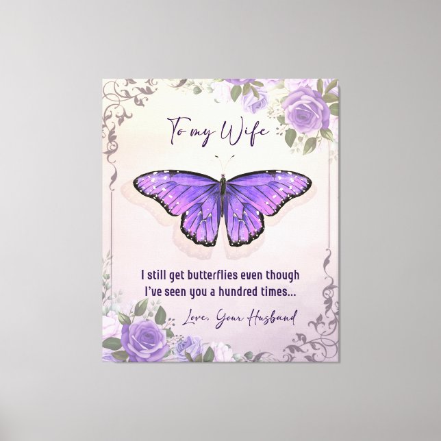 Personalized To My Wife | Love Letter From Husband Canvas Print (Front)