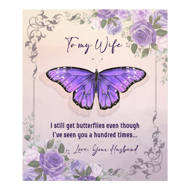 Personalized To My Wife| Love Letter From Husband Photo Print (Front)