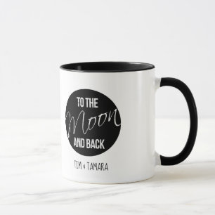 Personalized To the moon and back mug