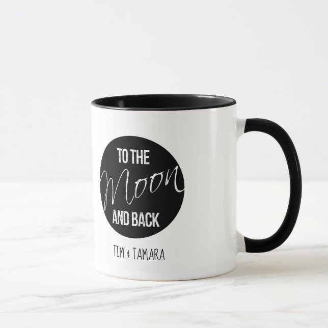 Personalized To the moon and back mug (Right)