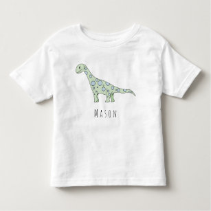 Personalized Toddler Boy Doodle Dinosaur with Name Toddler T-shirt