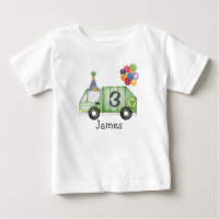 Personalized Toddler Garbage Truck Birthday