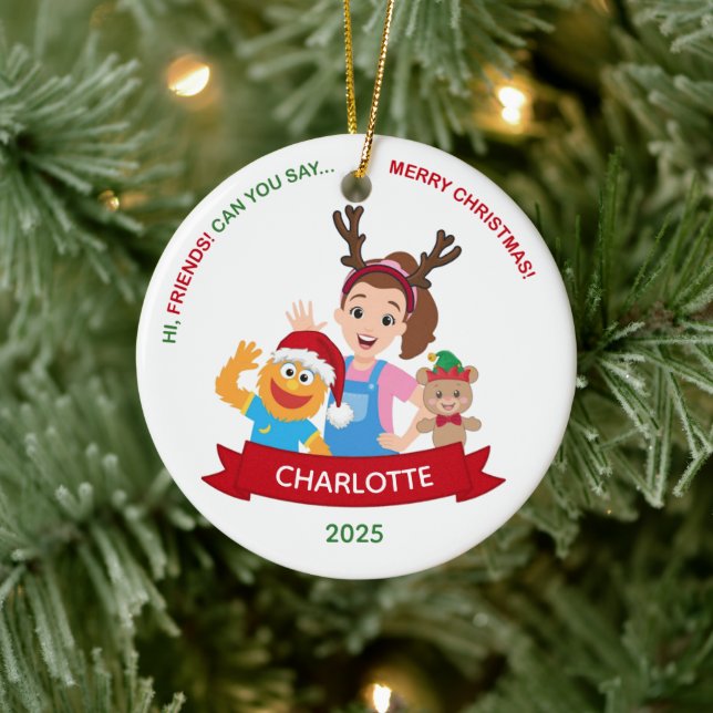 Personalized Toddler Ornament, Ms. Rachel Ornament (Tree)