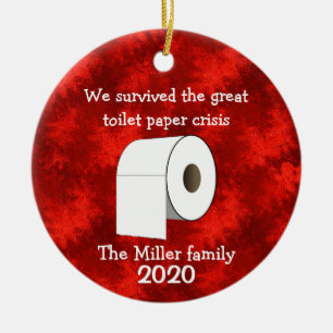 Personalized Toilet Paper Crisis Ornament