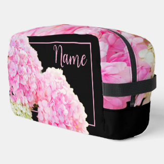 Personalized Toiletry Bag - Pink Hydrangea
