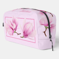 Personalized Toiletry Bag - Pink Magnolia