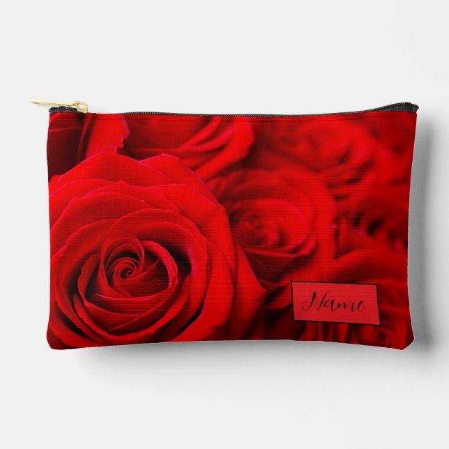 Personalized Toiletry Bag  - White Rose (Front)