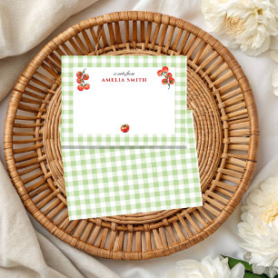 Personalized Tomato Italian theme Notecard