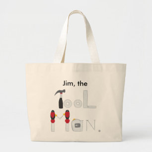 Personalized Tool Man Tote Bags for Him