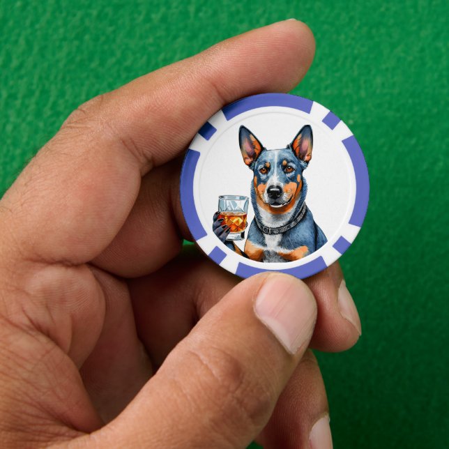 Personalized Top Dog Composite Poker Chips (Hand)