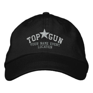 Personalized Top Gun Star Embroidery Embroidered Hat