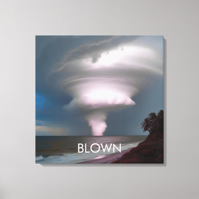 Personalized Tornado Twister Storm Canvas Print (Front)