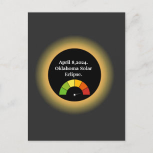 Personalized Total Solar Eclipse Oklahoma Postcard