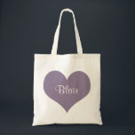 Personalized Tote Bag Custom Bridesmaid Gift Bag<br><div class="desc">Easy to customize - just type in your choice of name! From silly jokes to serious romantic statements, MiKa Art Zazzle shop has something for everyone. Canadiana, Japanese gifts, jewelry, cases for electronic devices, fun buttons, mug cups, ornaments, cards and posters….. Please take some time and look around. You may...</div>