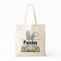 Personalized Tote Bag – Custom Easter bag