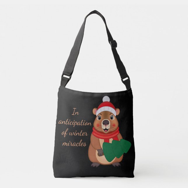 Personalized tote bag featuring a capybara (Front)