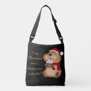 Personalized tote bag featuring a capybara