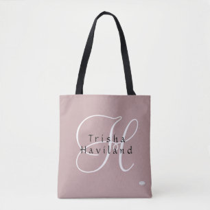 Personalized Tote Bag Monogram HAMbyWG - Any Colou