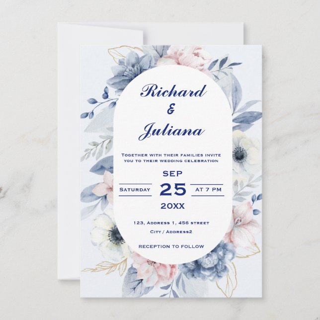 Personalized Touches Wedding Invitation (Front)