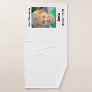 Personalized Towel: Create Your Own Photo and Text Bath Towel