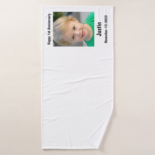Personalized Towel: Create Your Own Photo and Text Bath Towel (Bath Towel)