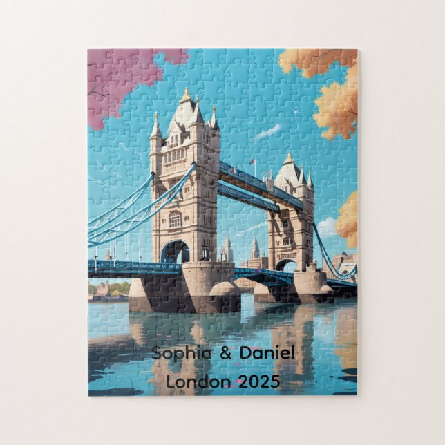 Personalized Tower Bridge Puzzle (Vertical)